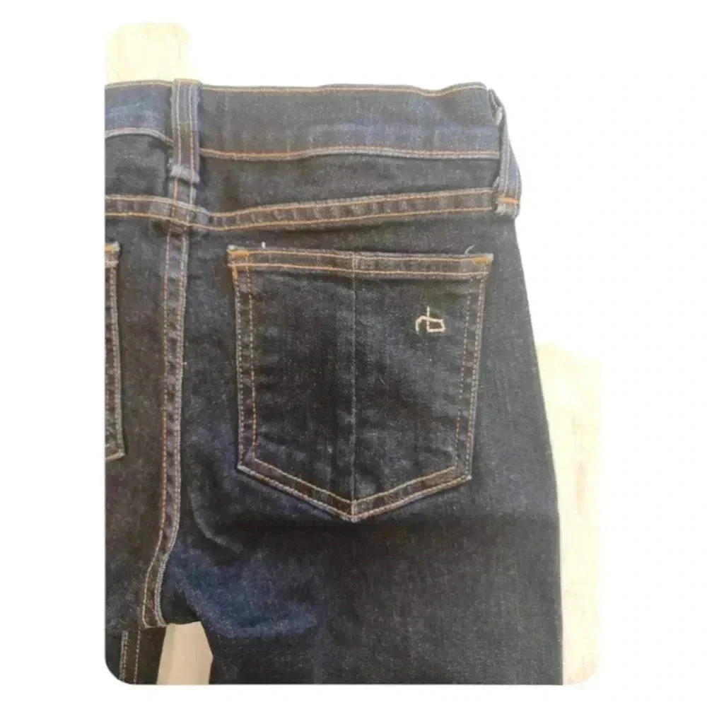 Rag & Bone Low Rise Heritage Colour Skinny Dark Wash Jeans Size 24 - Picture 5 of 11